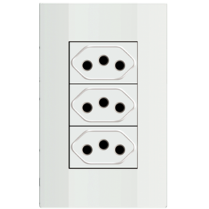 K-3C27 20A 3 Gang Brazilian Socekt