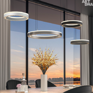 Reflected Light Ring Chandelier Smart with backlight