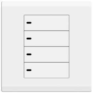 E3-BK4A E3-BK4B 10AX 4 Gang Full-Flat Switch with LED Indicator