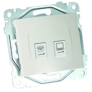 A20-2E02 Double Computer Socket Outlet Module