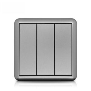 Light Switch Electrical Concealed Installation European 3 Gang 1 Way Spain Wall Switches