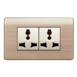 A85-2MC03 16A 2 Gang Universal Socket