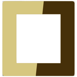 A100-P24F 1 Gang Brushed Golden Satinless steel